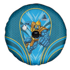 Gold Coast Titans Rugby Mascot Spare Tire Cover Australian Rugby Culture - Tribal Inspired Warrior Titan