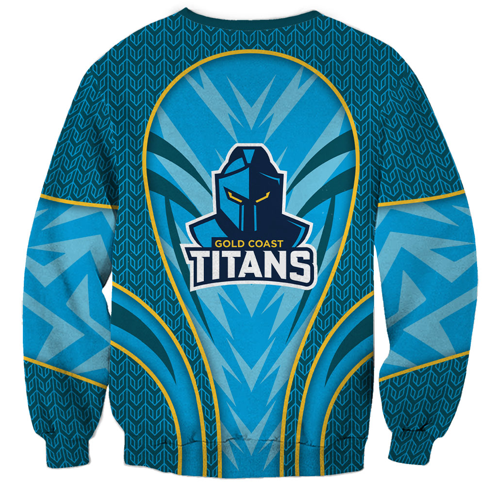 Gold Coast Titans Rugby Mascot Sweatshirt Australian Rugby Culture - Tribal Inspired Warrior Titan