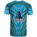 Gold Coast Titans Rugby Mascot T Shirt Australian Rugby Culture - Tribal Inspired Warrior Titan