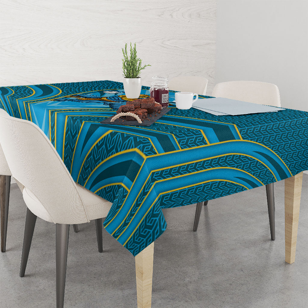 Gold Coast Titans Rugby Mascot Tablecloth Australian Rugby Culture - Tribal Inspired Warrior Titan