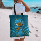 Gold Coast Titans Rugby Mascot Tote Bag Australian Rugby Culture - Tribal Inspired Warrior Titan