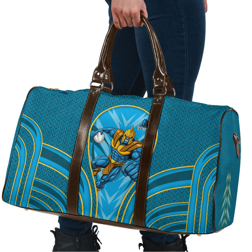 Gold Coast Titans Rugby Mascot Travel Bag Australian Rugby Culture - Tribal Inspired Warrior Titan