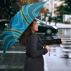 Gold Coast Titans Rugby Mascot Umbrella Australian Rugby Culture - Tribal Inspired Warrior Titan