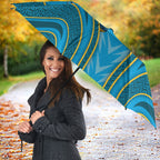 Gold Coast Titans Rugby Mascot Umbrella Australian Rugby Culture - Tribal Inspired Warrior Titan