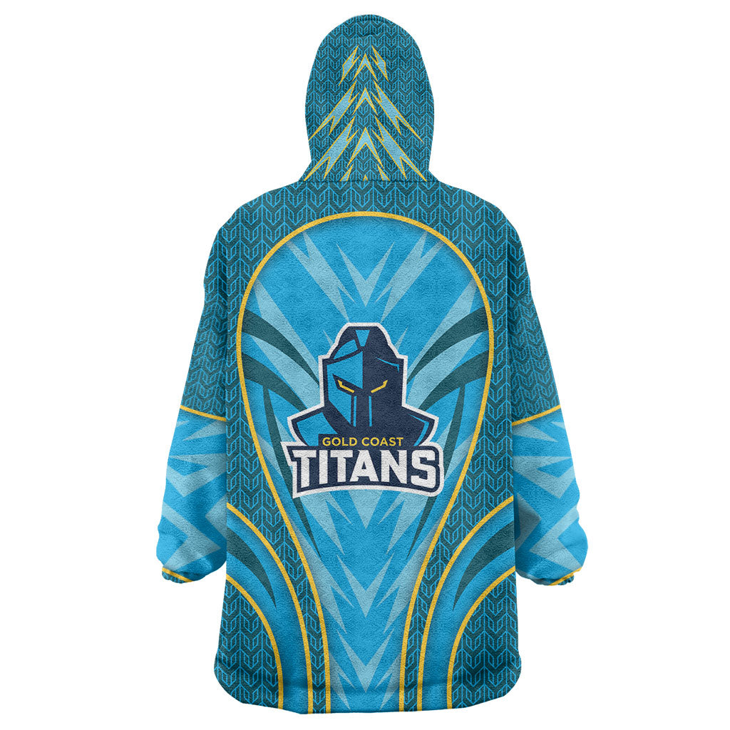 Gold Coast Titans Rugby Mascot Wearable Blanket Hoodie Australian Rugby Culture - Tribal Inspired Warrior Titan