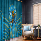 Gold Coast Titans Rugby Mascot Window Curtain Australian Rugby Culture - Tribal Inspired Warrior Titan
