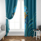 Gold Coast Titans Rugby Mascot Window Curtain Australian Rugby Culture - Tribal Inspired Warrior Titan