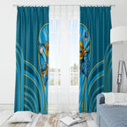 Gold Coast Titans Rugby Mascot Window Curtain Australian Rugby Culture - Tribal Inspired Warrior Titan