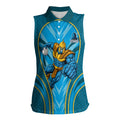 Gold Coast Titans Rugby Mascot Women Sleeveless Polo Shirt Australian Rugby Culture - Tribal Inspired Warrior Titan