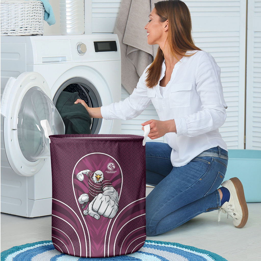 Manly Warringah Sea Eagles Rugby Mascot Laundry Basket Australian Rugby Culture - Tribal Inspired Eagle