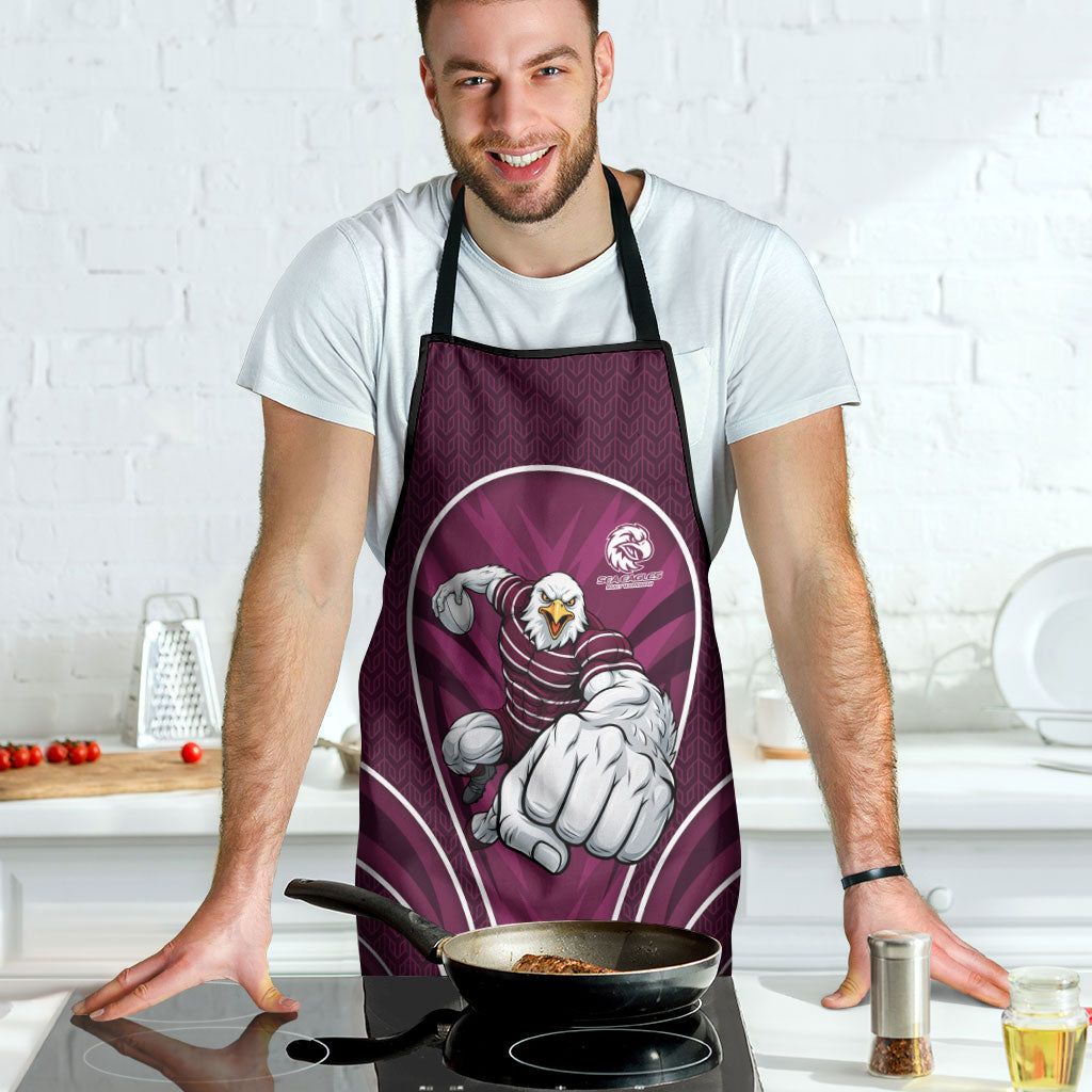 Manly Warringah Sea Eagles Rugby Mascot Apron Australian Rugby Culture - Tribal Inspired Eagle