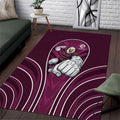 Manly Warringah Sea Eagles Rugby Mascot Area Rug Australian Rugby Culture - Tribal Inspired Eagle