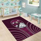 Manly Warringah Sea Eagles Rugby Mascot Area Rug Australian Rugby Culture - Tribal Inspired Eagle