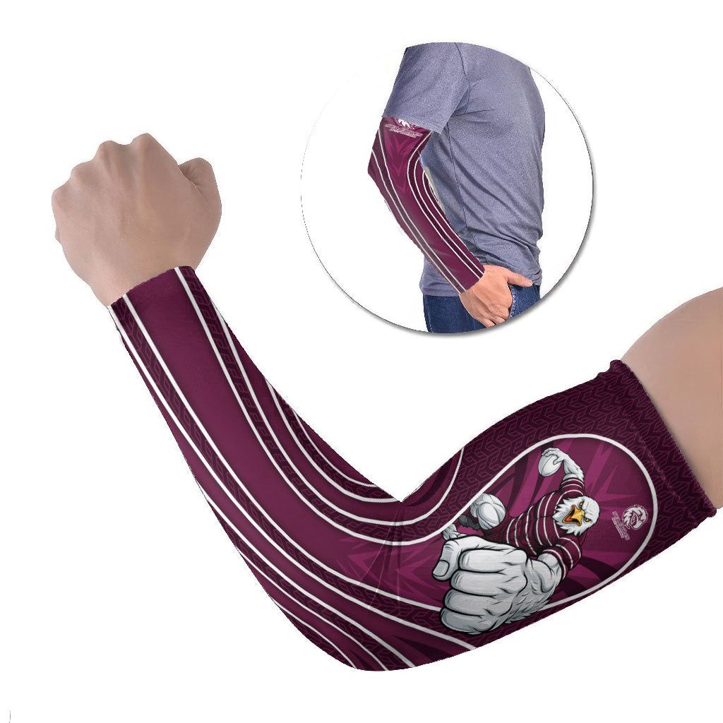 Manly Warringah Sea Eagles Rugby Mascot Arm Sleeves Australian Rugby Culture - Tribal Inspired Eagle