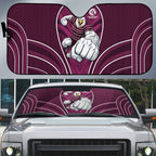 Manly Warringah Sea Eagles Rugby Mascot Auto Sun Shade Australian Rugby Culture - Tribal Inspired Eagle