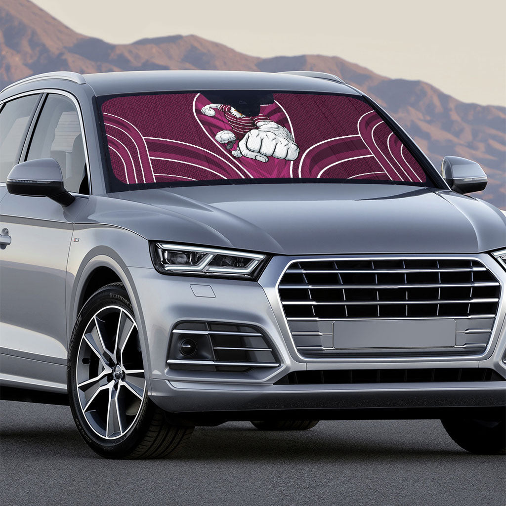 Manly Warringah Sea Eagles Rugby Mascot Auto Sun Shade Australian Rugby Culture - Tribal Inspired Eagle