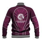 Manly Warringah Sea Eagles Rugby Mascot Baseball Jacket Australian Rugby Culture - Tribal Inspired Eagle