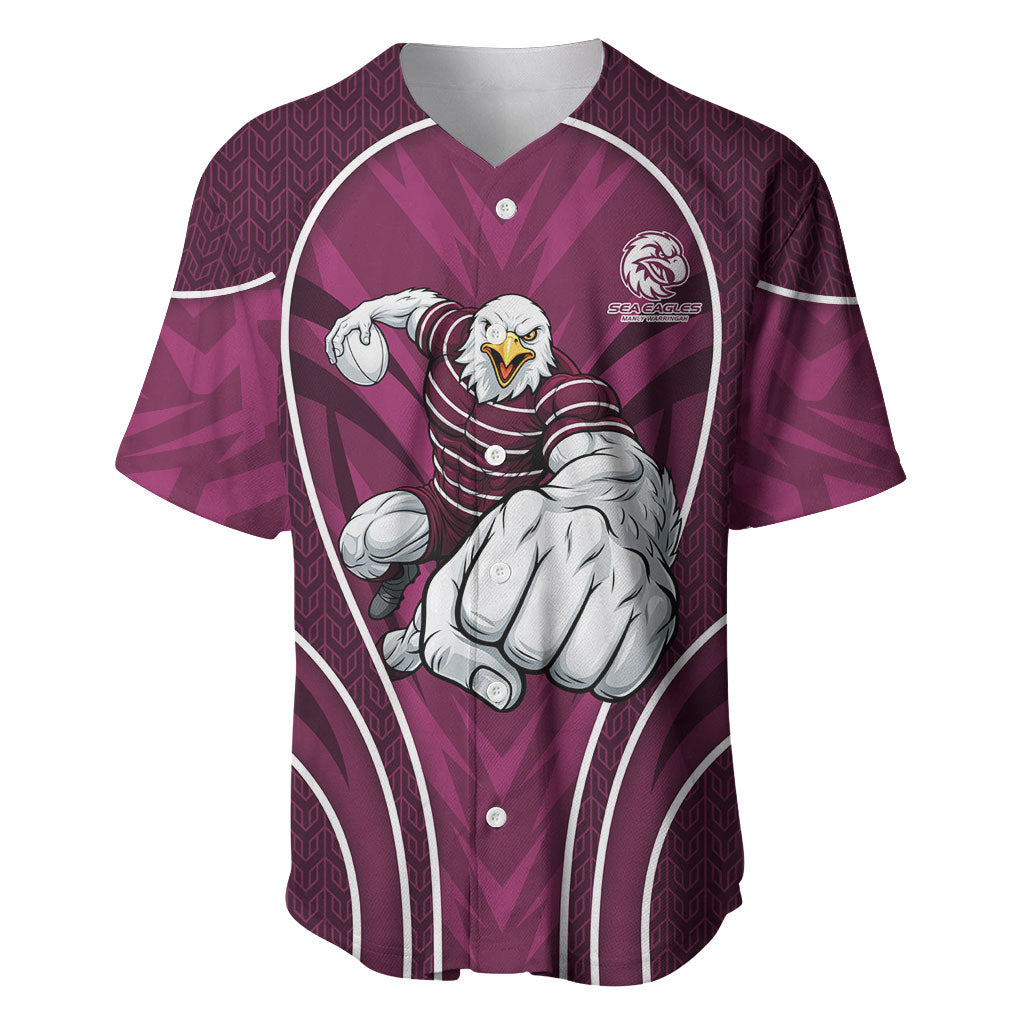 Manly Warringah Sea Eagles Rugby Mascot Baseball Jersey Australian Rugby Culture - Tribal Inspired Eagle