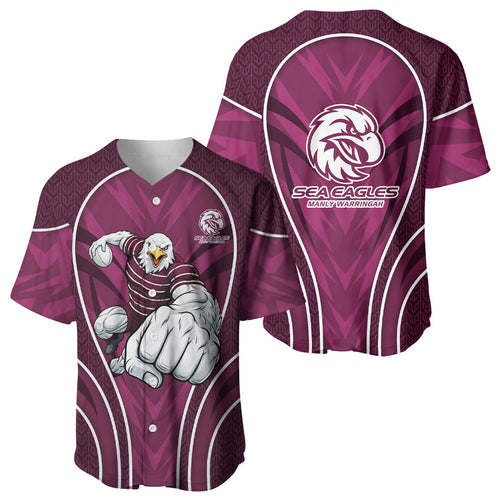 Manly Warringah Sea Eagles Rugby Mascot Baseball Jersey Australian Rugby Culture - Tribal Inspired Eagle