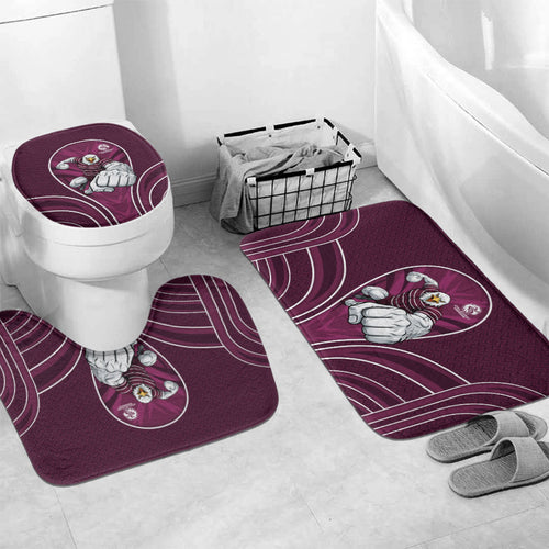 Manly Warringah Sea Eagles Rugby Mascot Bathroom Set Australian Rugby Culture - Tribal Inspired Eagle