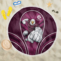 Manly Warringah Sea Eagles Rugby Mascot Beach Blanket Australian Rugby Culture - Tribal Inspired Eagle