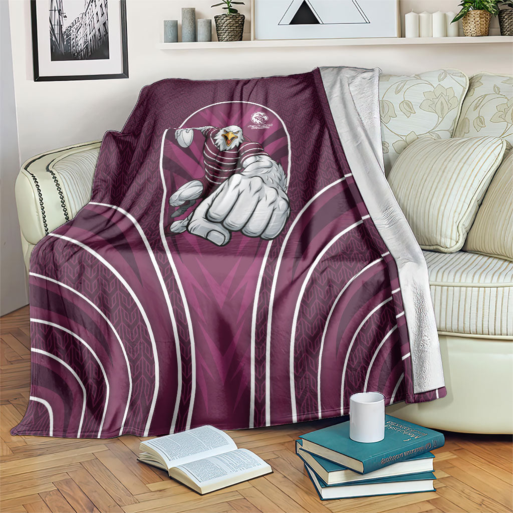 Manly Warringah Sea Eagles Rugby Mascot Blanket Australian Rugby Culture - Tribal Inspired Eagle