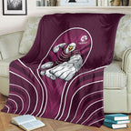 Manly Warringah Sea Eagles Rugby Mascot Blanket Australian Rugby Culture - Tribal Inspired Eagle