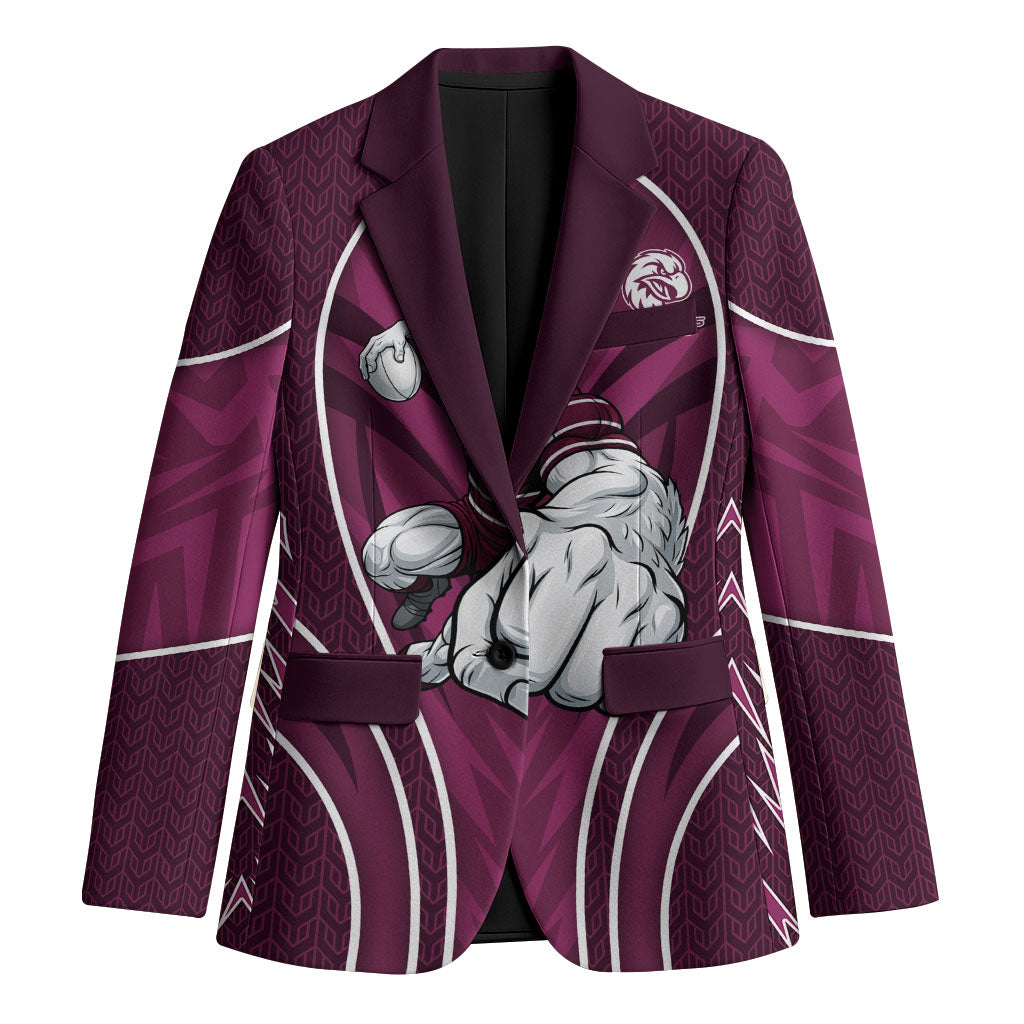 Manly Warringah Sea Eagles Rugby Mascot Blazer Australian Rugby Culture - Tribal Inspired Eagle