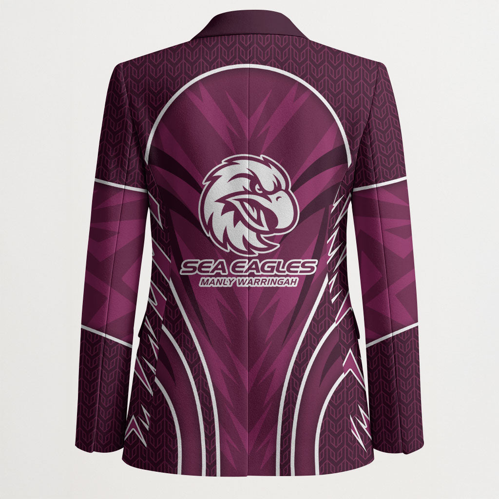 Manly Warringah Sea Eagles Rugby Mascot Blazer Australian Rugby Culture - Tribal Inspired Eagle