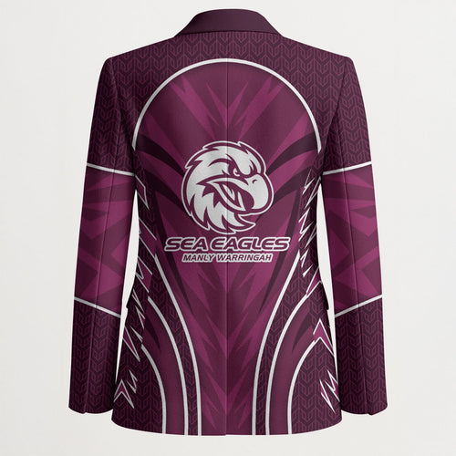 Manly Warringah Sea Eagles Rugby Mascot Blazer Australian Rugby Culture - Tribal Inspired Eagle