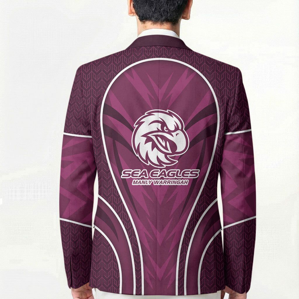 Manly Warringah Sea Eagles Rugby Mascot Blazer Australian Rugby Culture - Tribal Inspired Eagle