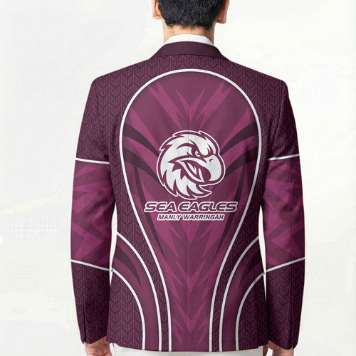 Manly Warringah Sea Eagles Rugby Mascot Blazer Australian Rugby Culture - Tribal Inspired Eagle