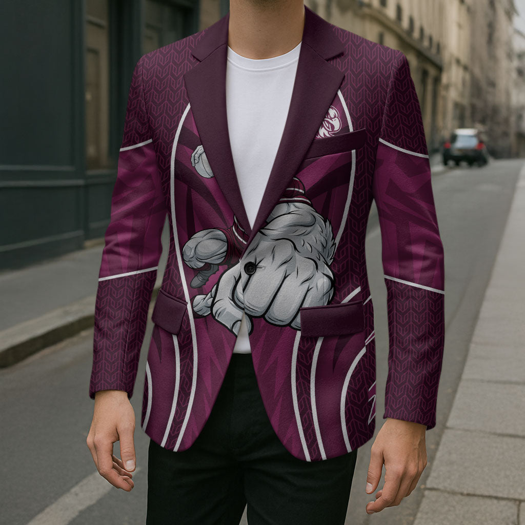 Manly Warringah Sea Eagles Rugby Mascot Blazer Australian Rugby Culture - Tribal Inspired Eagle