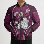 Manly Warringah Sea Eagles Rugby Mascot Bomber Puffer Jacket Australian Rugby Culture - Tribal Inspired Eagle