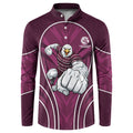 Manly Warringah Sea Eagles Rugby Mascot Button Sweatshirt Australian Rugby Culture - Tribal Inspired Eagle