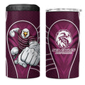 Manly Warringah Sea Eagles Rugby Mascot 4 in 1 Can Cooler Tumbler Australian Rugby Culture - Tribal Inspired Eagle