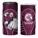 Manly Warringah Sea Eagles Rugby Mascot 4 in 1 Can Cooler Tumbler Australian Rugby Culture - Tribal Inspired Eagle