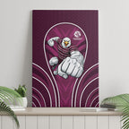 Manly Warringah Sea Eagles Rugby Mascot Canvas Wall Art Australian Rugby Culture - Tribal Inspired Eagle