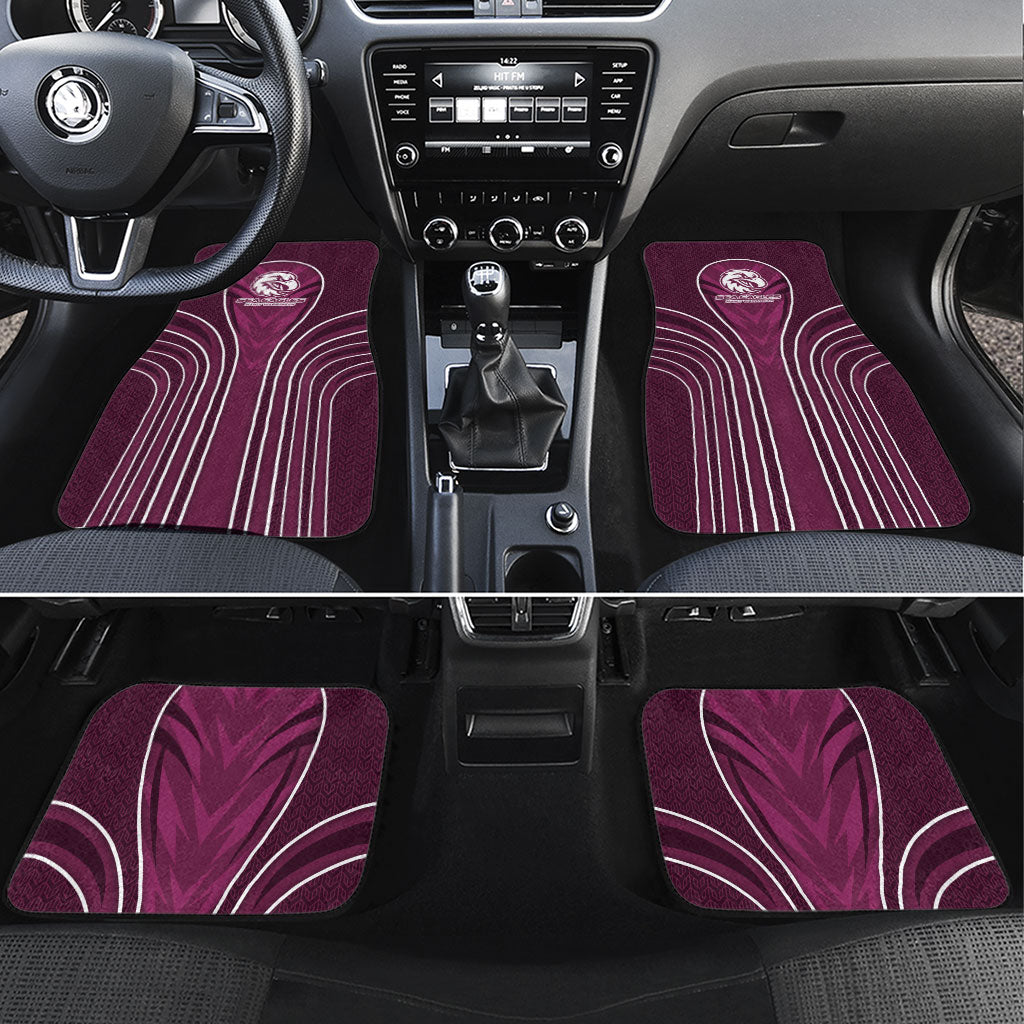 Manly Warringah Sea Eagles Rugby Mascot Car Mats Australian Rugby Culture - Tribal Inspired Eagle