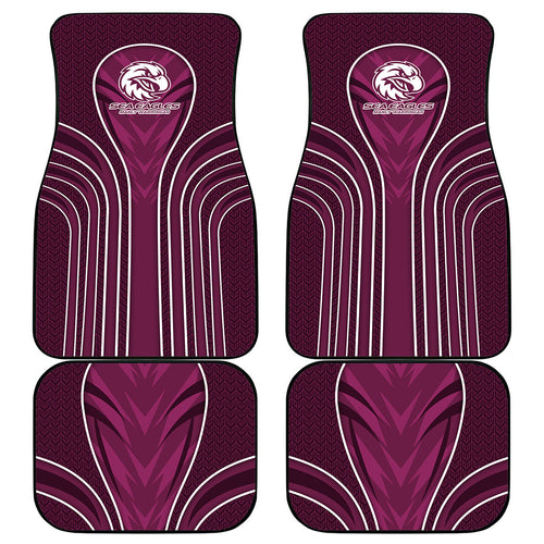 Manly Warringah Sea Eagles Rugby Mascot Car Mats Australian Rugby Culture - Tribal Inspired Eagle