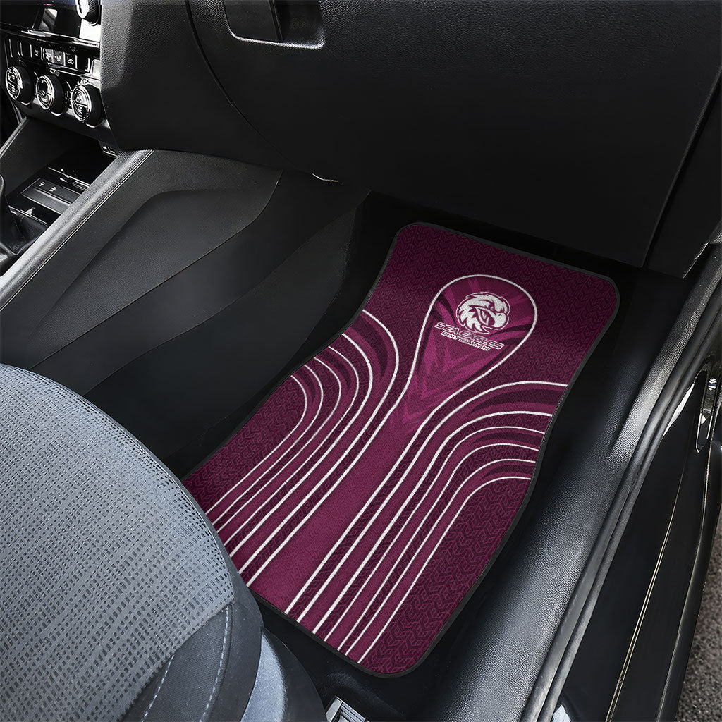 Manly Warringah Sea Eagles Rugby Mascot Car Mats Australian Rugby Culture - Tribal Inspired Eagle