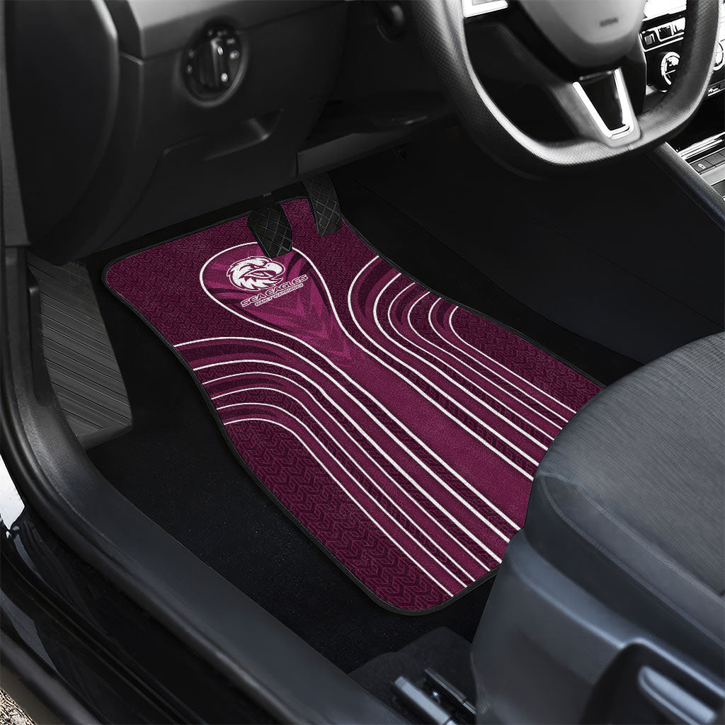 Manly Warringah Sea Eagles Rugby Mascot Car Mats Australian Rugby Culture - Tribal Inspired Eagle