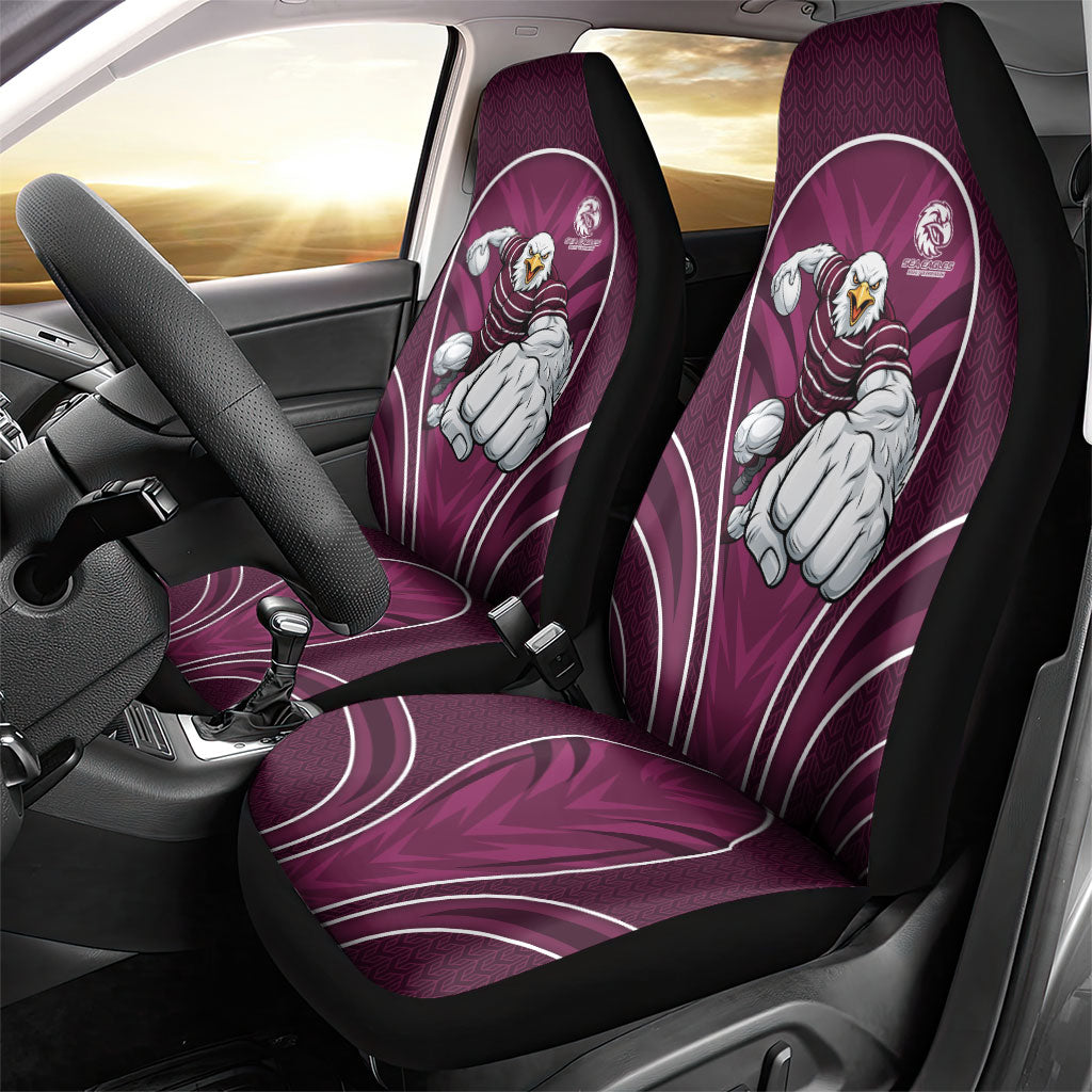 Manly Warringah Sea Eagles Rugby Mascot Car Seat Cover Australian Rugby Culture - Tribal Inspired Eagle