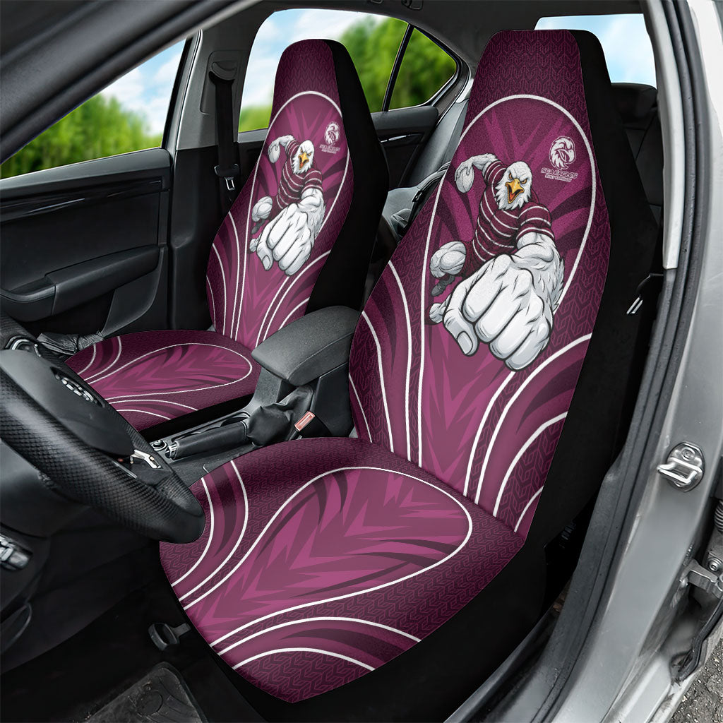 Manly Warringah Sea Eagles Rugby Mascot Car Seat Cover Australian Rugby Culture - Tribal Inspired Eagle