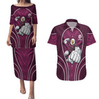 Manly Warringah Sea Eagles Rugby Mascot Couples Matching Puletasi and Hawaiian Shirt Australian Rugby Culture - Tribal Inspired Eagle