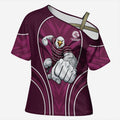 Manly Warringah Sea Eagles Rugby Mascot Cross Shoulder Shirt Australian Rugby Culture - Tribal Inspired Eagle