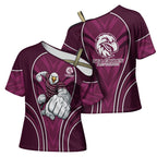 Manly Warringah Sea Eagles Rugby Mascot Cross Shoulder Shirt Australian Rugby Culture - Tribal Inspired Eagle