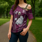 Manly Warringah Sea Eagles Rugby Mascot Cross Shoulder Shirt Australian Rugby Culture - Tribal Inspired Eagle