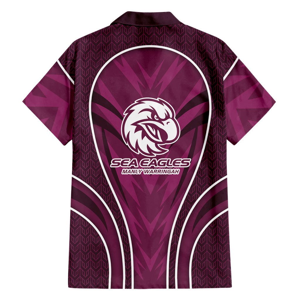Manly Warringah Sea Eagles Rugby Mascot Family Matching Mermaid Dress and Hawaiian Shirt Australian Rugby Culture - Tribal Inspired Eagle