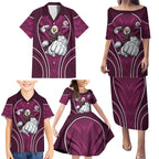 Manly Warringah Sea Eagles Rugby Mascot Family Matching Puletasi and Hawaiian Shirt Australian Rugby Culture - Tribal Inspired Eagle